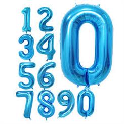 Large 30 inch Blue number Balloon