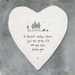  Porcelain Coaster - It Doesn't Matter Where You Are Going