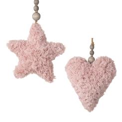 Fabric Hanging Heart and Star Set