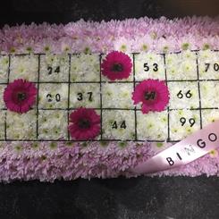 Bingo Card Funeral Tribute