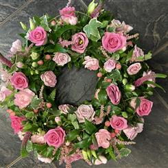 Shades of pink wreath
