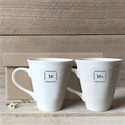 Porcelain Mug Set - Mr &amp; Mrs