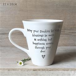 Porcelain Mug - May your troubles be less