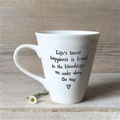 Porcelain Mug - Lifes truest happiness