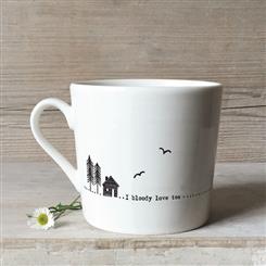 Porcelain Wobbly Mug - Bloody Love Tea