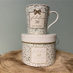 Fine China Mug - Happy 30th Birthday