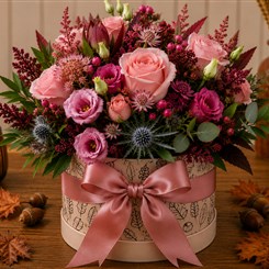 Autumn Blush Hat Box