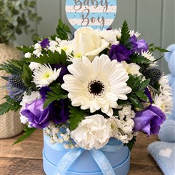 New Baby Boy Hatbox